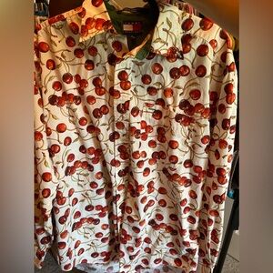 TOMMY HILFIGER MENS BUTTON DOWN COLLARED LONG SLEEVE DRESS SHIRT SIZE MEDIUM